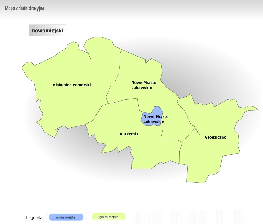 mapa powiatu nowomiejskiego