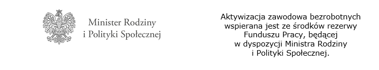  Aktywizacja zawodowa bezrobotnych wspierana jest ze środków rezerwy Funduszu Pracy, będącej w dyspozycji Ministra Rodziny i Polityki Społecznej.