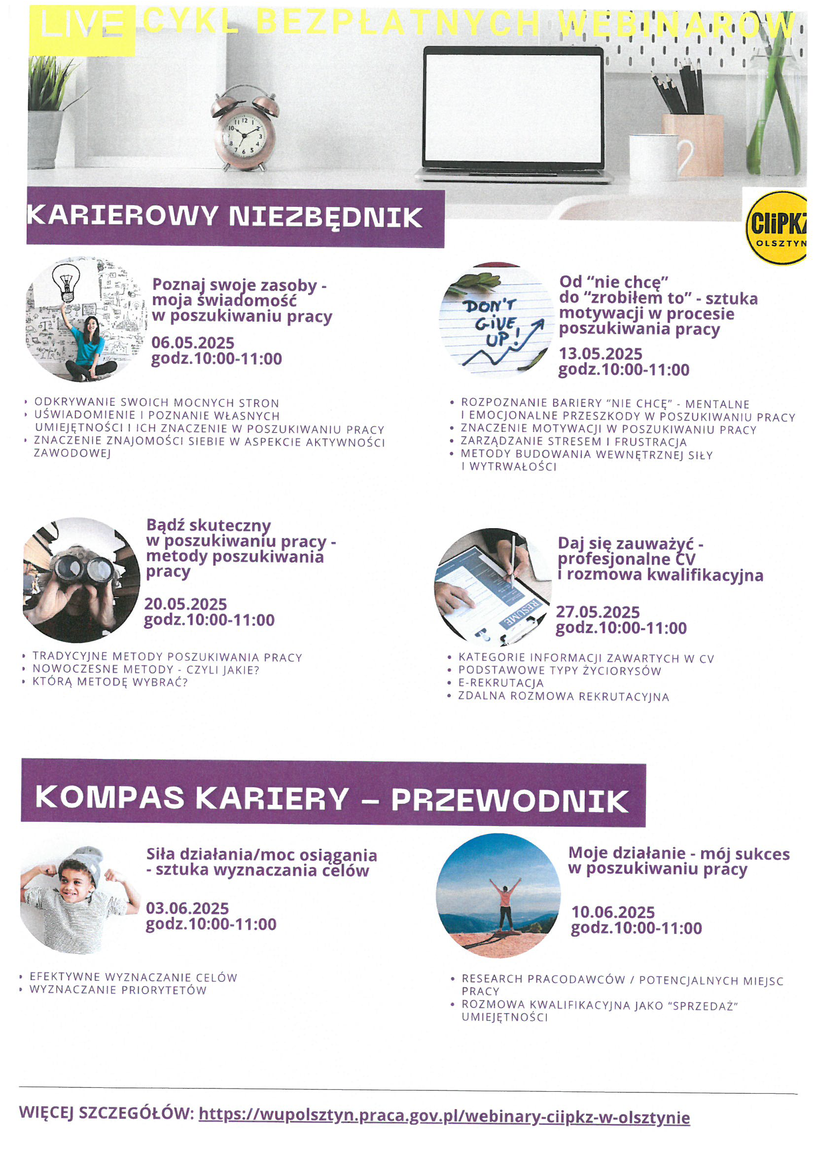 Oferta Webinarów Karierowy Niezbędnik