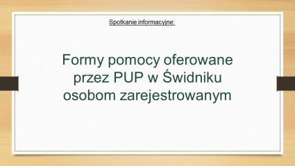 Zdjęcie artykułu Grupowe spotkanie informacyjne